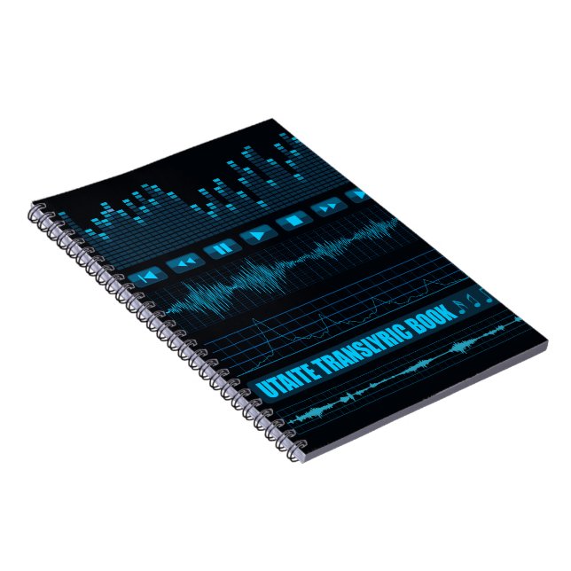 Espiral Caderno azul de Utaite Translyric (Lado Direito)