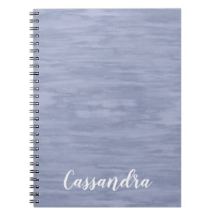 Espiral Caderno azul desvanecido