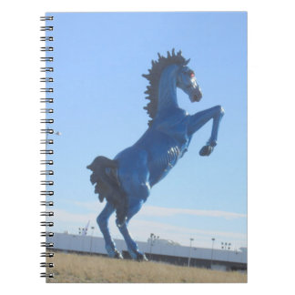 Espiral Caderno azul do bronco