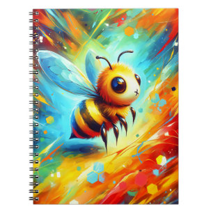 Espiral Caderno Bebê Abelha Explosão no Céu