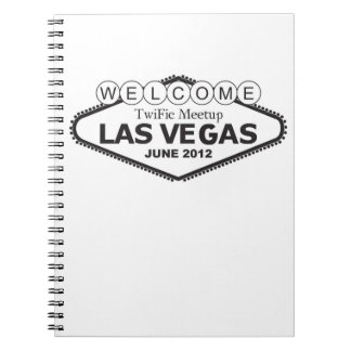 Espiral Caderno BEM-VINDO de TwiFic Meetup LAS VEGAS