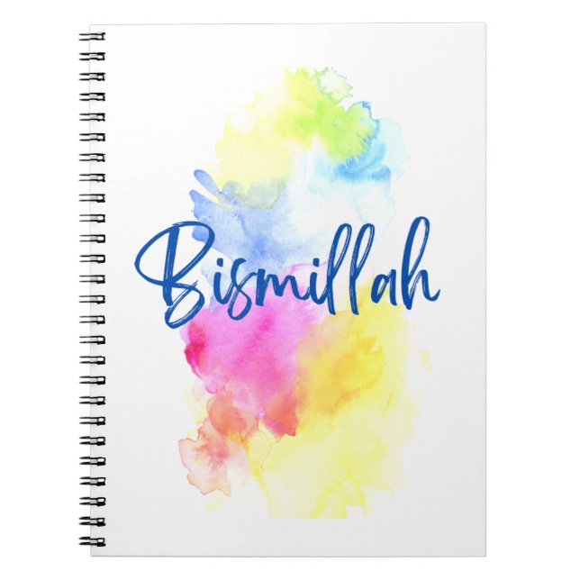 Espiral Caderno - Bismillah - Colorido (Frente)