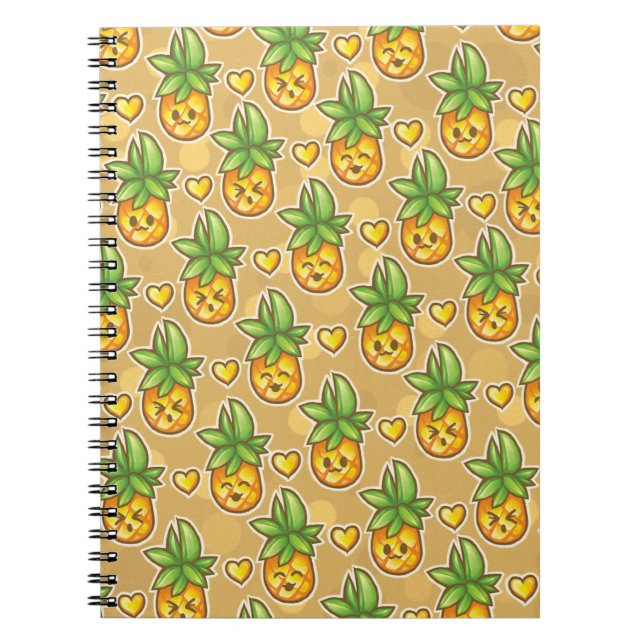 Espiral Caderno Bitty do abacaxi (Frente)
