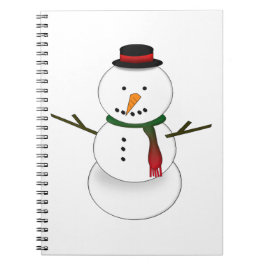 Espiral Caderno Boneco de Neve