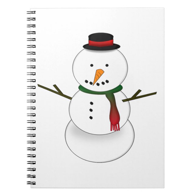 Espiral Caderno Boneco de Neve (Frente)