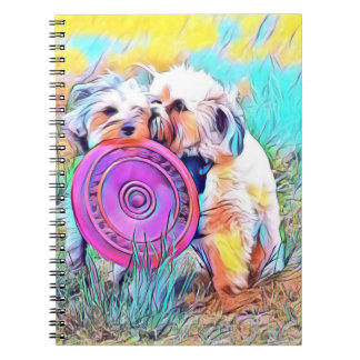 Espiral Caderno bonito do cão