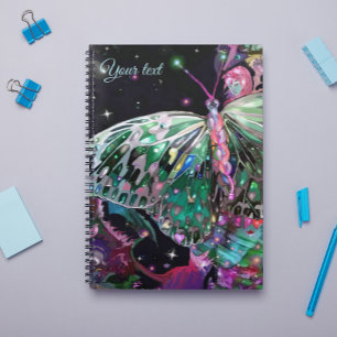 Espiral Caderno Borboleta Esperança Verde