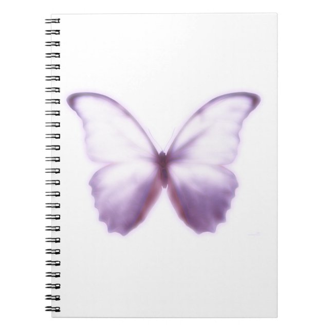 Espiral Caderno Borboleta Roxa (Frente)
