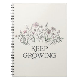 Espiral Caderno Botânico de Flor Silvestre para Continuar
