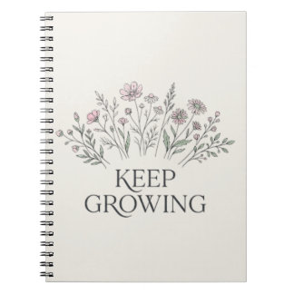 Espiral Caderno Botânico de Flor Silvestre para Continuar