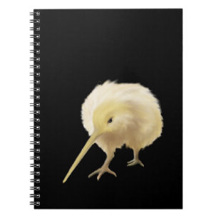 Espiral Caderno branco do quivi