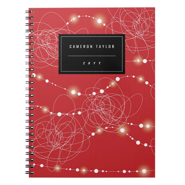 Espiral Caderno brilhante Tangled do feriado do fulgor das (Frente)