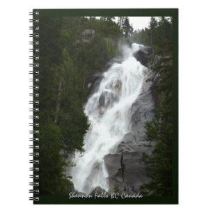 Espiral Caderno Cachoeira Shannon Falls BC Lembrança