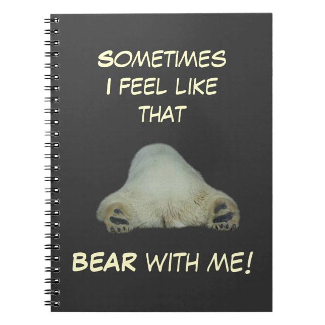 Espiral Caderno cansado do urso polar (Frente)