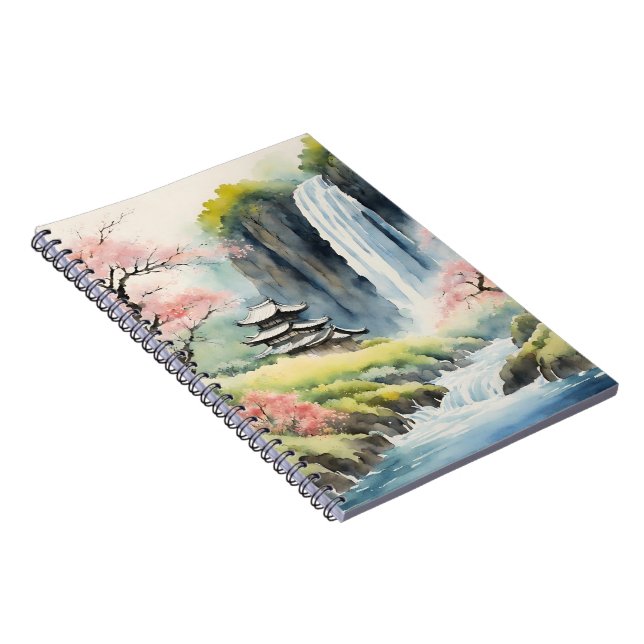 Espiral Caderno Casa Aquarela Zen (Lado Direito)