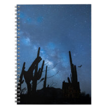 Caderno Casa Assustadora e Noite Azul Estrelada