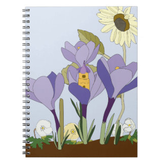 Espiral Caderno Casa de Fada Crocus