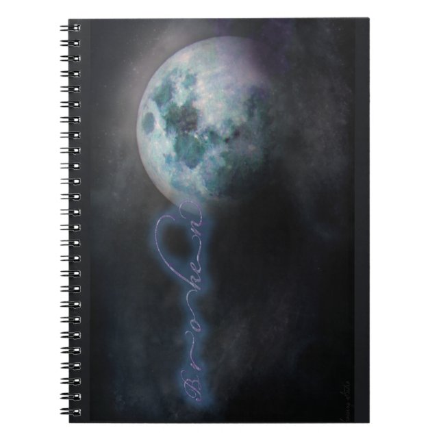 Espiral Caderno Celestial Cósmico da Galáxia Quebrada (Frente)