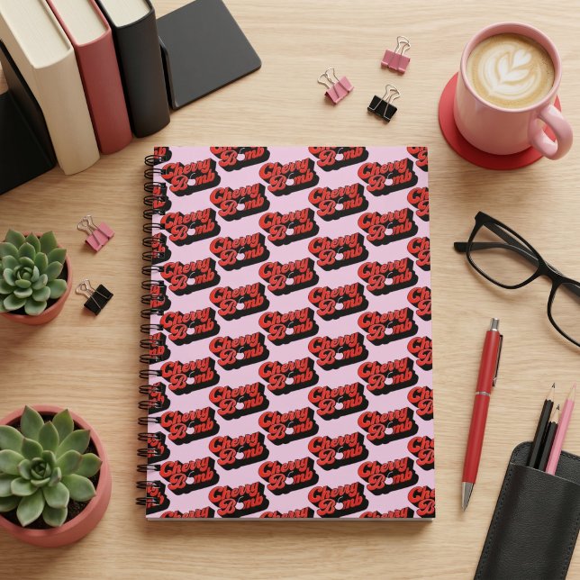 Espiral Caderno Cherry Bomb (Criador carregado)