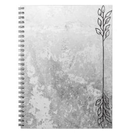 Espiral Caderno Cinza com Acento na Borda