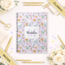 Espiral Caderno Clássico Chá & Gatos Literários