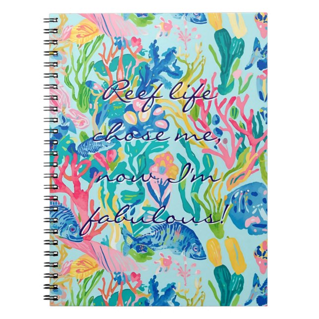 Espiral Caderno clássico em gráfico elegante (Frente)