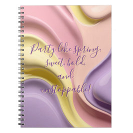 Espiral Caderno clássico em gráfico elegante