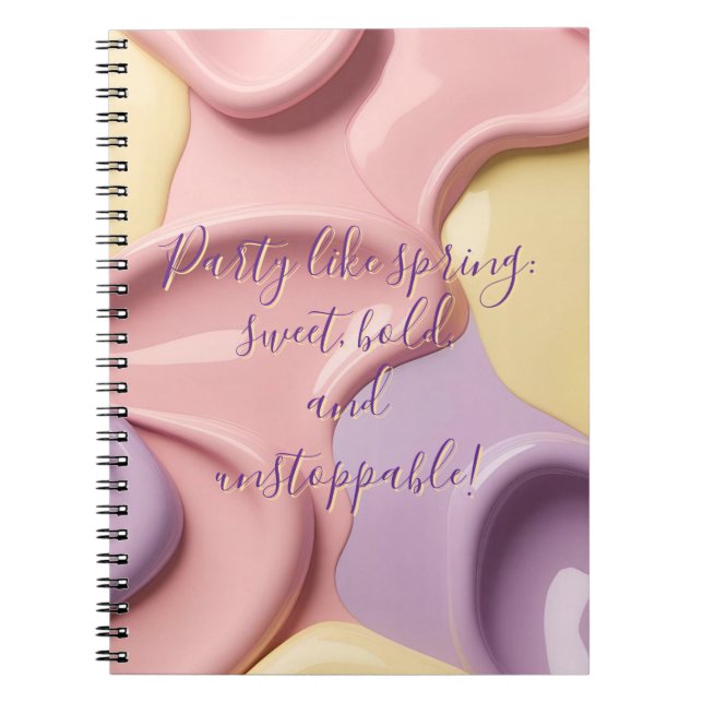 Espiral Caderno clássico em gráfico elegante (Frente)