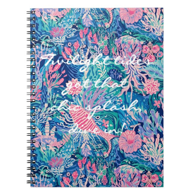 Espiral Caderno clássico em gráfico elegante (Frente)
