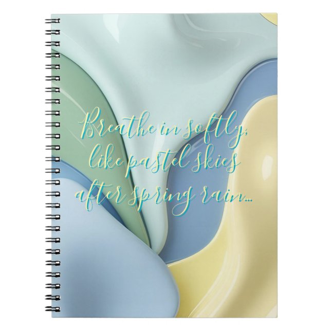 Espiral Caderno clássico em gráfico elegante (Frente)