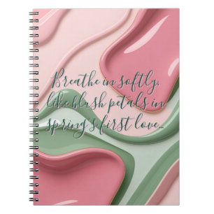 Espiral Caderno clássico em gráfico elegante