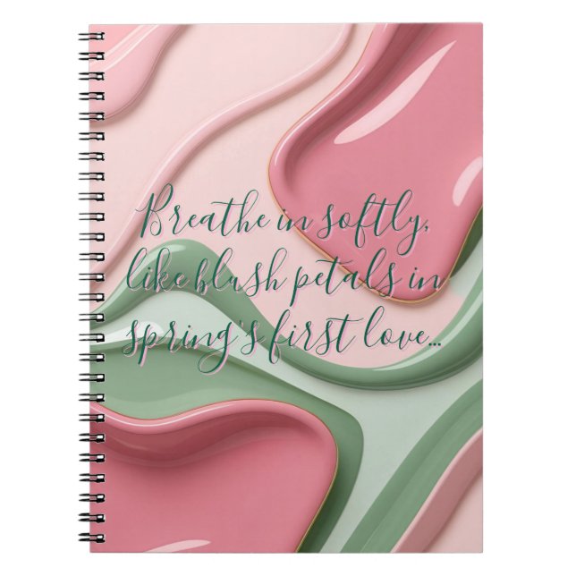 Espiral Caderno clássico em gráfico elegante (Frente)