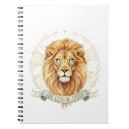 Espiral Caderno Clássico Leão de Judá - Negrito 16,5 cm x 