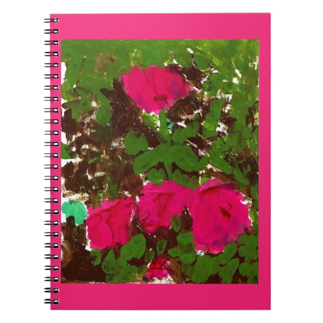 Espiral Caderno Clássico Leito de Rosas (Frente)