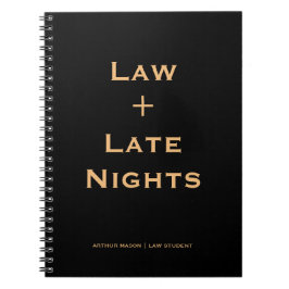 Espiral Caderno Clássico Vintage Preto para Estudante de D