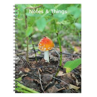 Espiral Caderno Cogumelo Florestal Pequeno