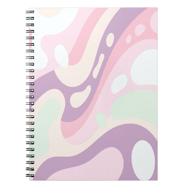 Espiral Caderno Colorido Abstrato (Frente)