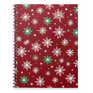 Espiral Caderno Colorido de Natal – Desenho Festivo de Inv