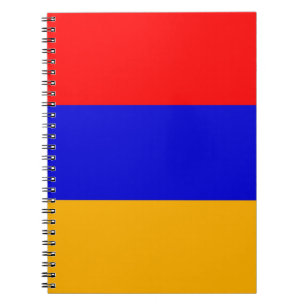 Espiral Caderno com a bandeira de Arménia