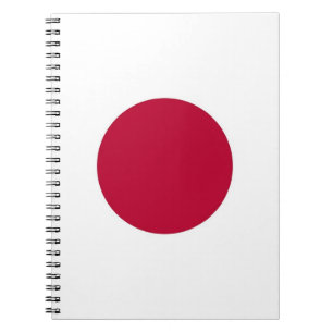 Espiral Caderno com a bandeira de Japão