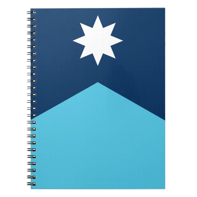 Espiral Caderno com a Bandeira de Minnesota, EUA (Frente)