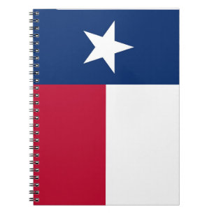 Espiral Caderno com a bandeira do estado de Texas