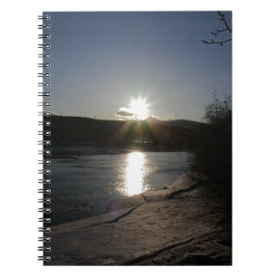 Espiral caderno com a foto do Rio Yukon