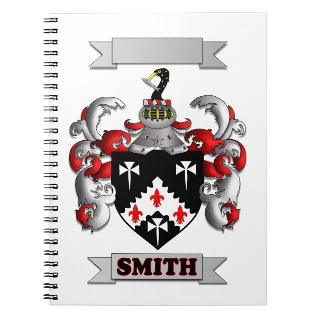 Espiral Caderno com Apelido Smith e Escudo (Frente)