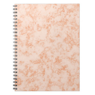 Espiral Caderno com mármore laranja
