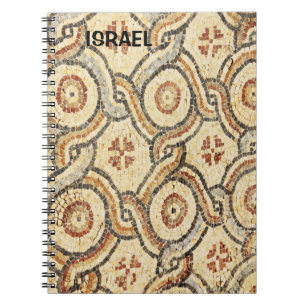 Espiral Caderno com o mosaico de Israel