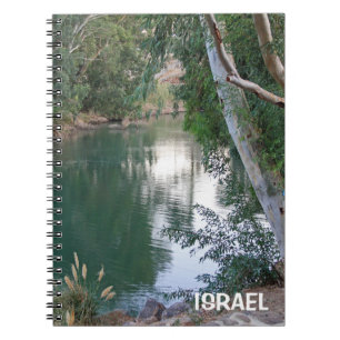 Espiral Caderno com o rio Jordão de Israel