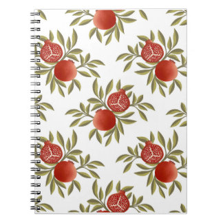 Espiral Caderno com Padrão Colorido de Romã – Re