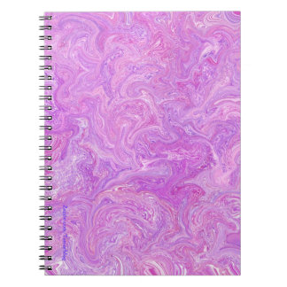 Espiral Caderno cor-de-rosa & roxo da página de Paisley 80