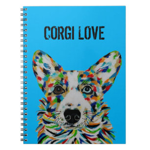 Espiral Caderno Corgi Love 16,5 cm x 22,2 cm